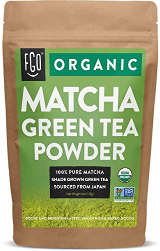 FGO Organic Matcha Green Tea Powder, Japanese Culinary Grade