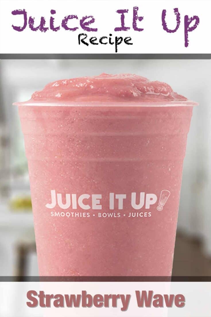 juice it up strawberry wave smoothie recipe pin